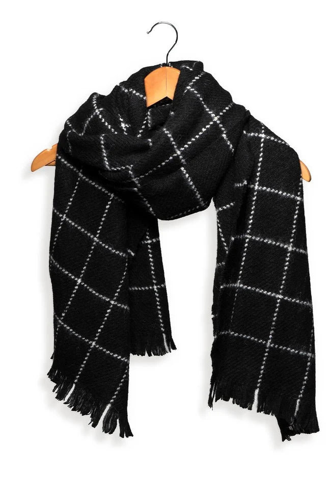 Joy Susan Grid Check Scarf