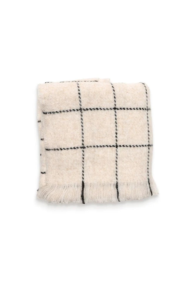 Joy Susan Grid Check Scarf
