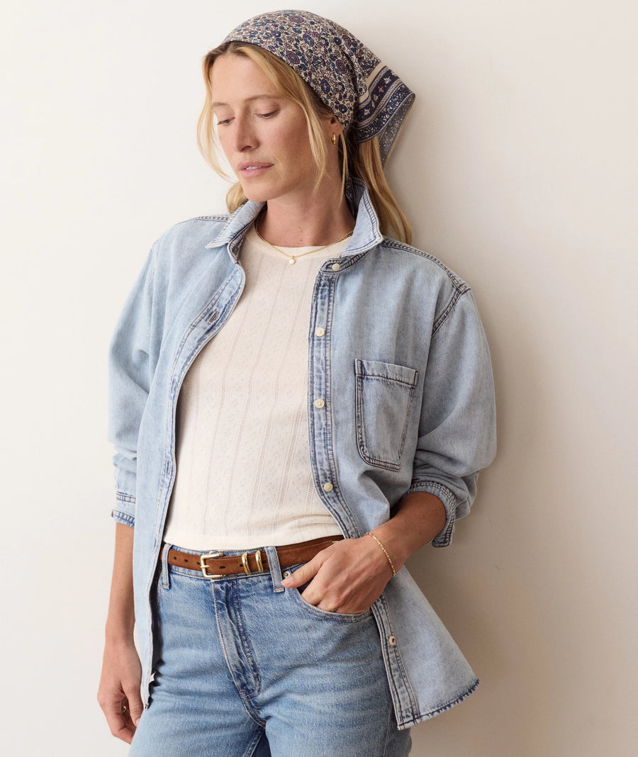 Marine Layer Jane Relaxed Denim Shirt