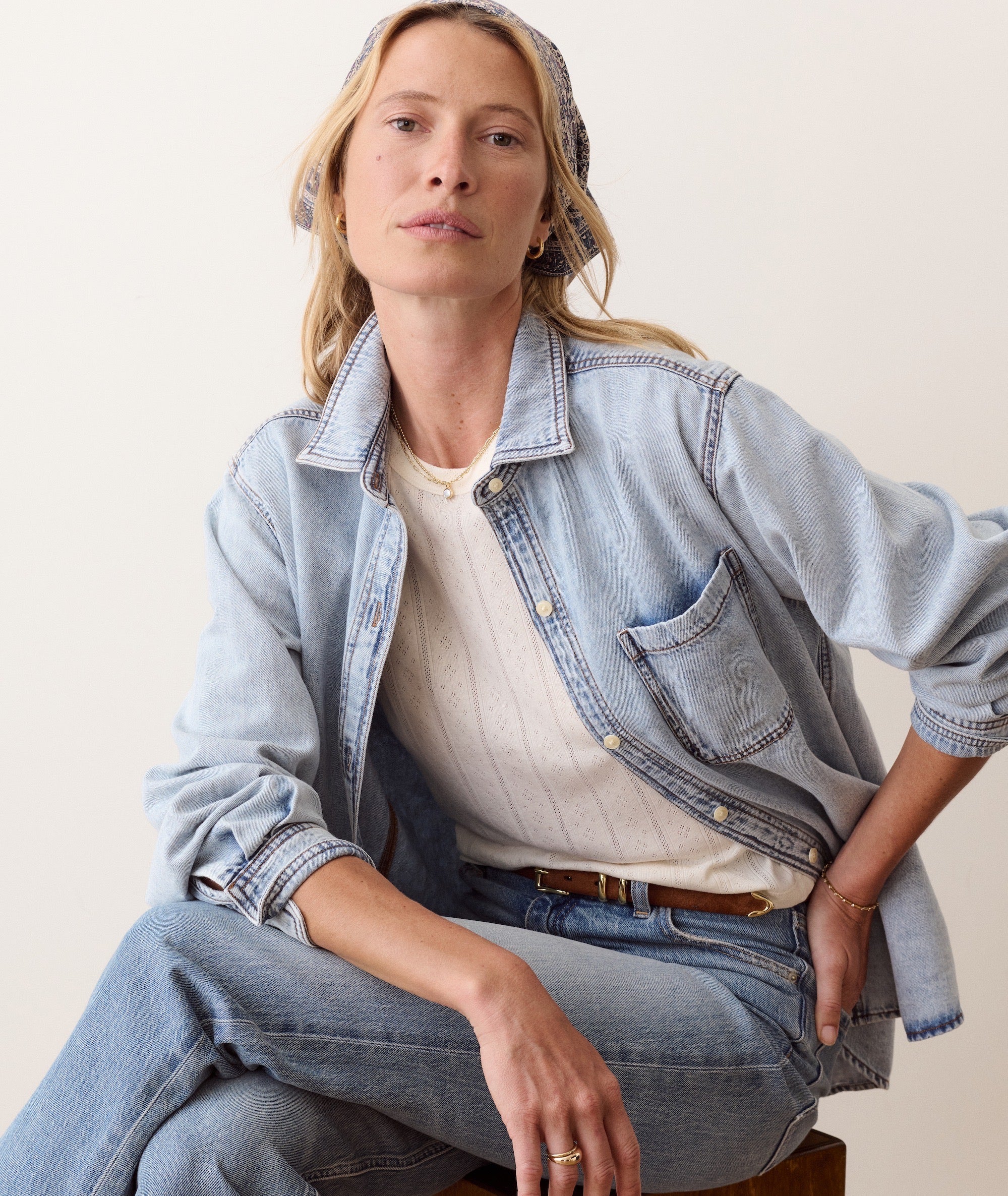 Marine Layer Jane Relaxed Denim Shirt