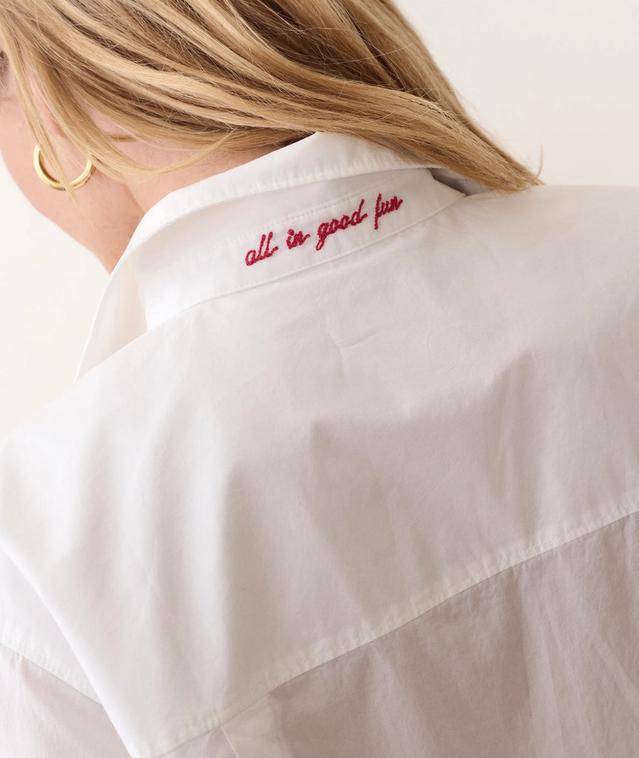 Marine Layer Jane Relaxed Shirt in Cali Poplin