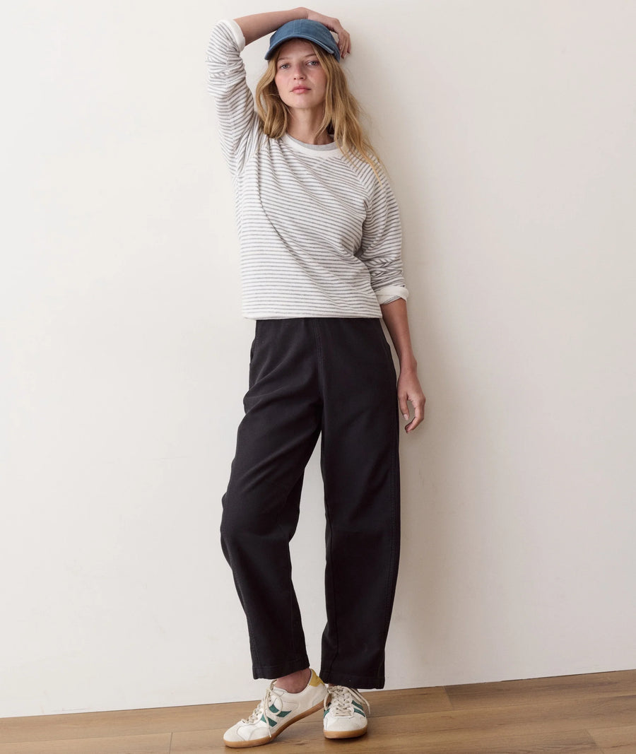 Marine Layer Stripe Heather Raglan