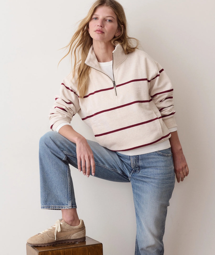 Marine Layer Cloud 9 Fleece Half Zip Sweatshirt