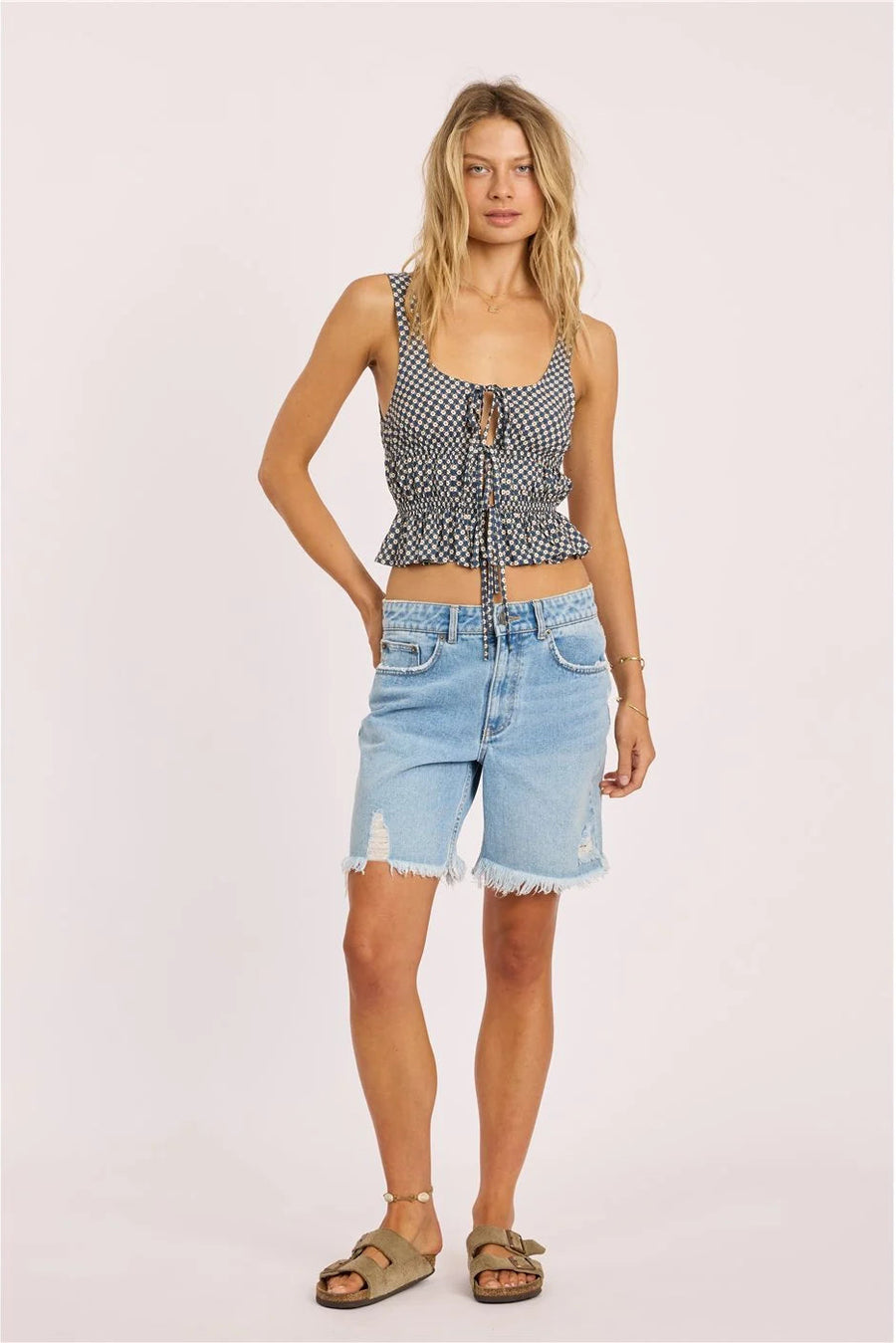 SISSTR Seas The Day Woven Tank
