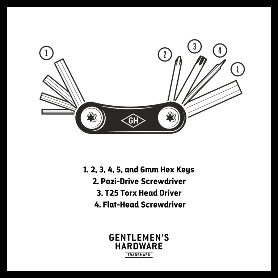 Gentlemen's Hardware Bike Multi-Tool