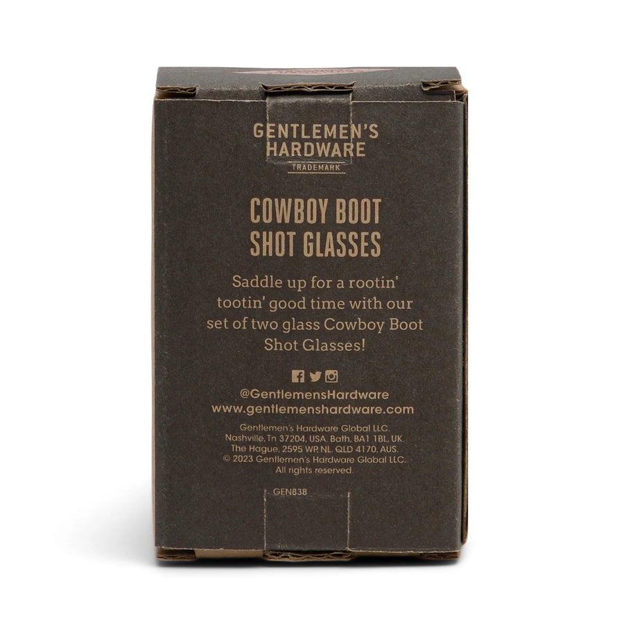 Gentlemen's Hardware Cowboy Boot Shot Glass (Set of 2)