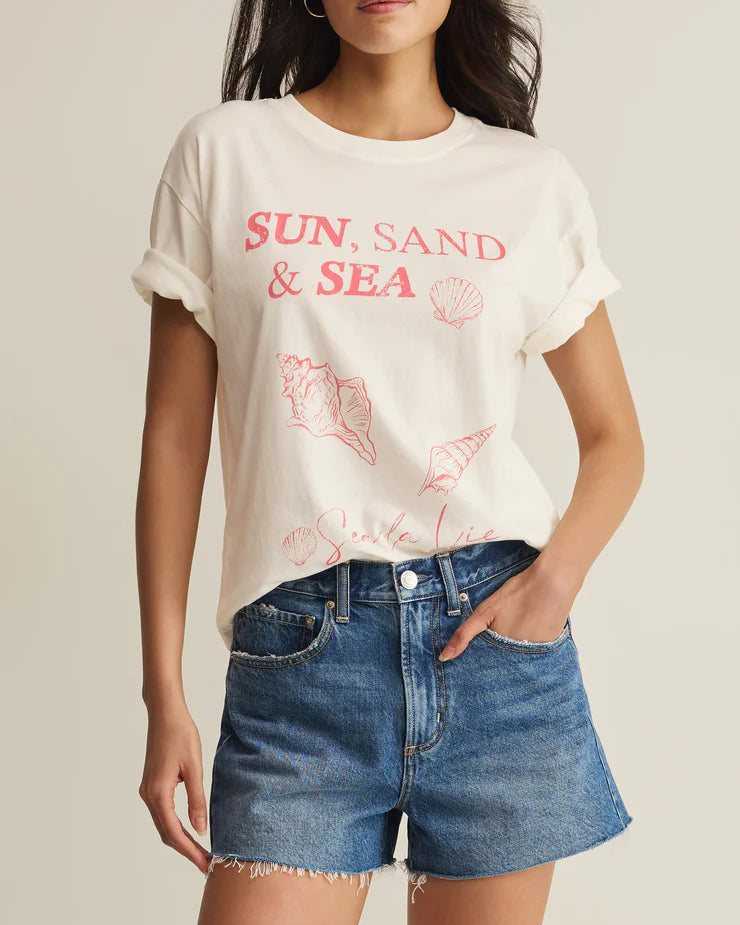Z Supply Sea La Vie Boyfriend Tee