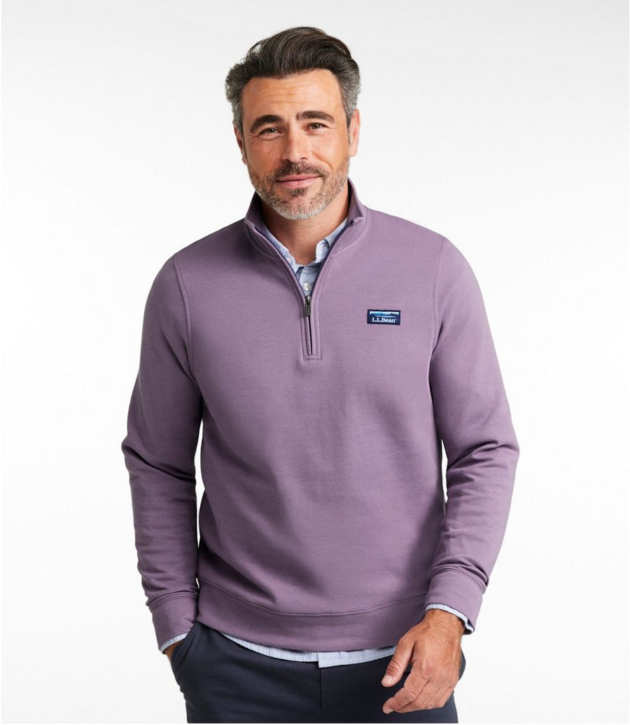 L.L.Bean Men's Comfort Stretch Performance Piqué Quarter-Zip Pullover