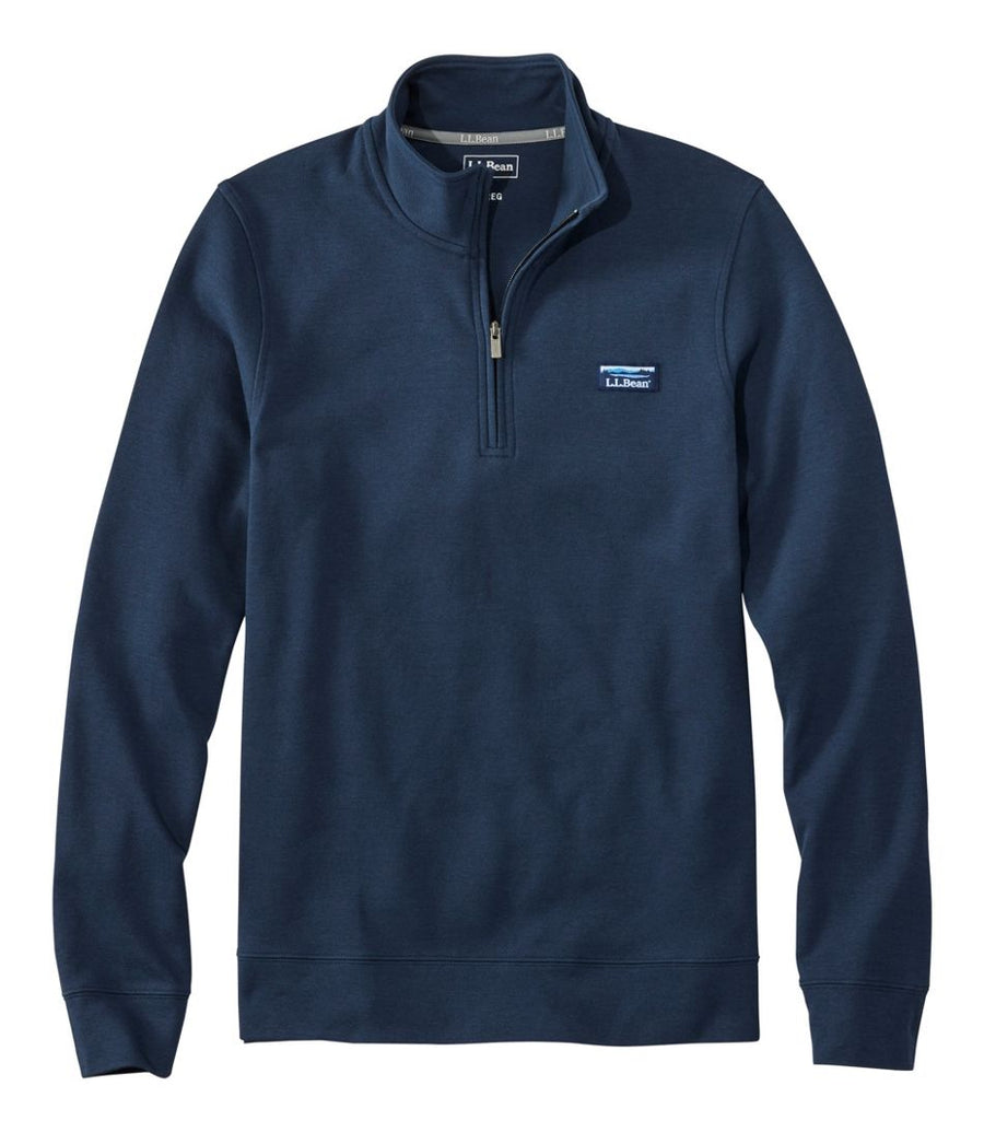 L.L.Bean Men's Comfort Stretch Performance Piqué Quarter-Zip Pullover