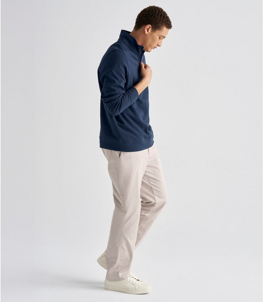 L.L.Bean Men's Comfort Stretch Performance Piqué Quarter-Zip Pullover