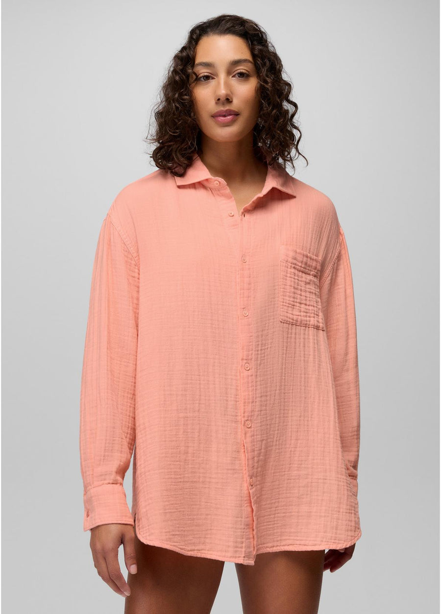 Prana Hideaways Button Down Top
