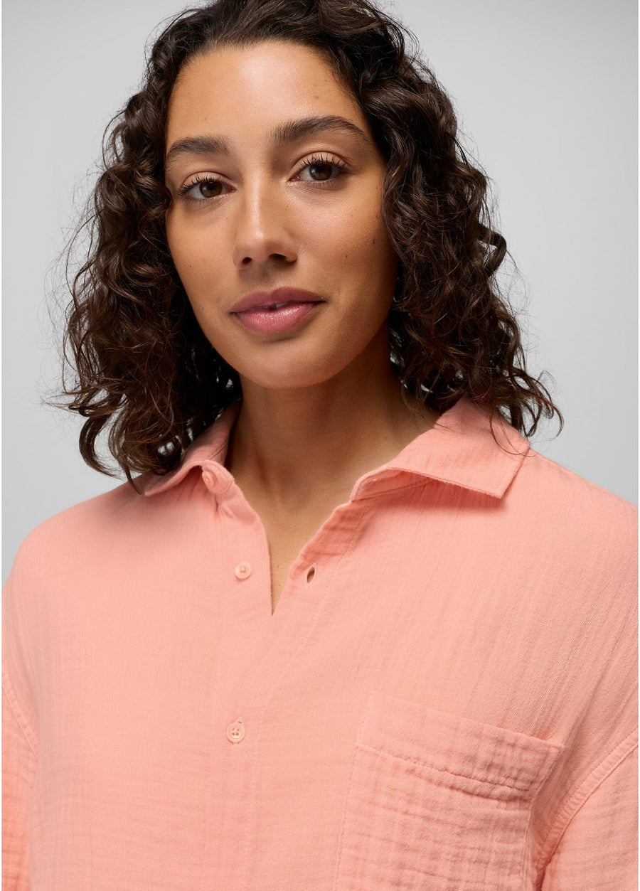 Prana Hideaways Button Down Top