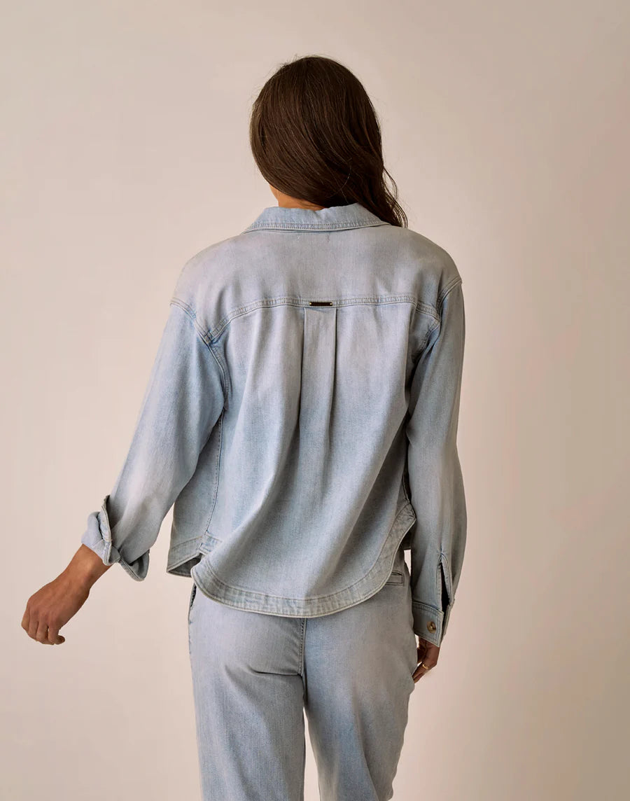 Flora Denim Shacket