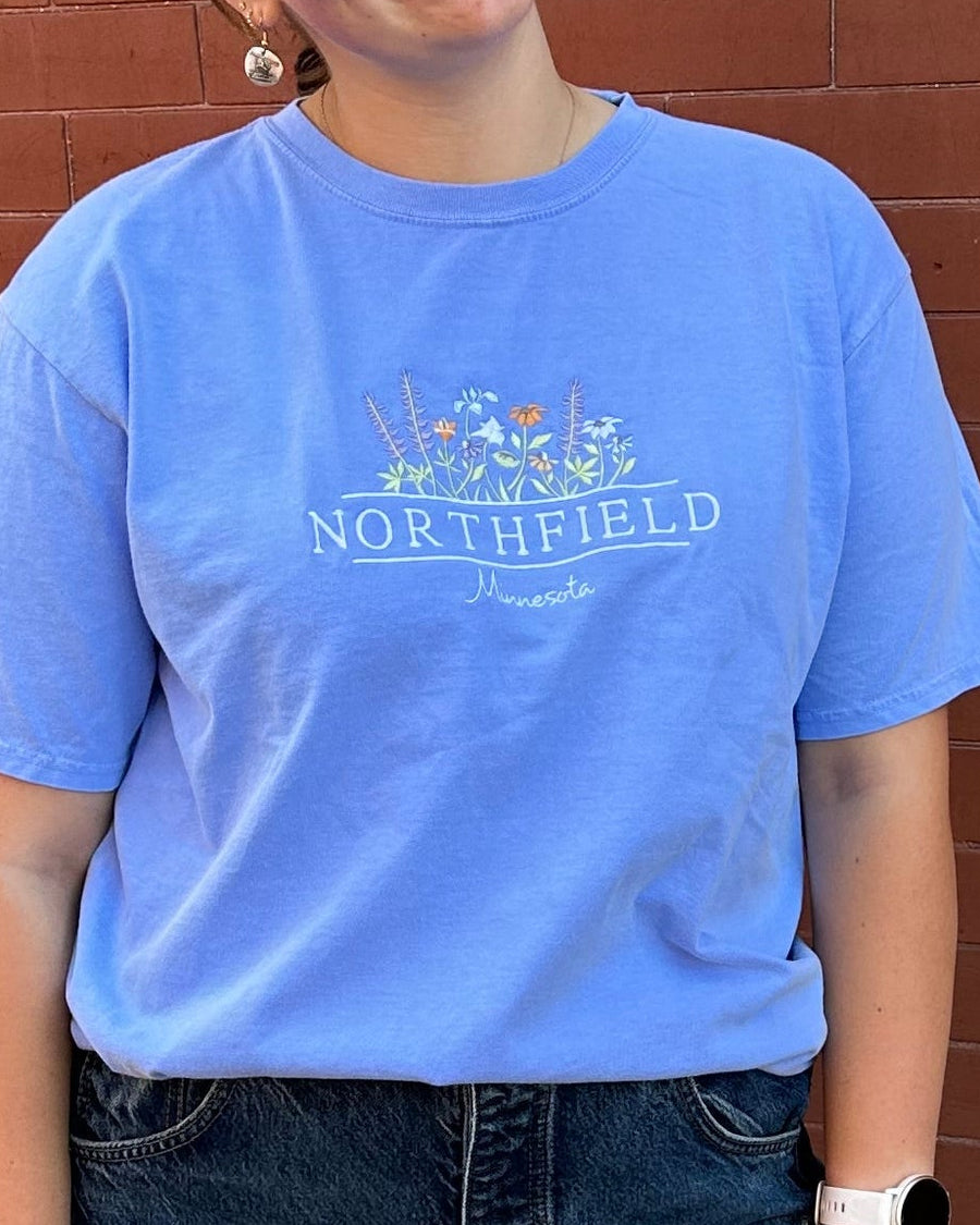 Lakeshirts Embroidered Wildflowers Northfield Tee