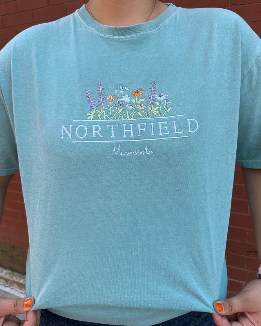 Lakeshirts Embroidered Wildflowers Northfield Tee