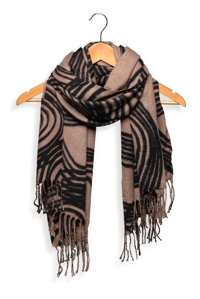 Joy Susan Winding Trails Fringe Scarf