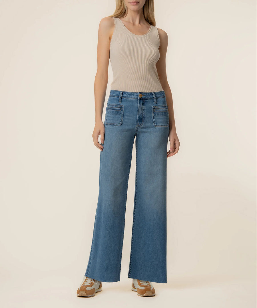 KUT Meg High Rise Wide Leg
