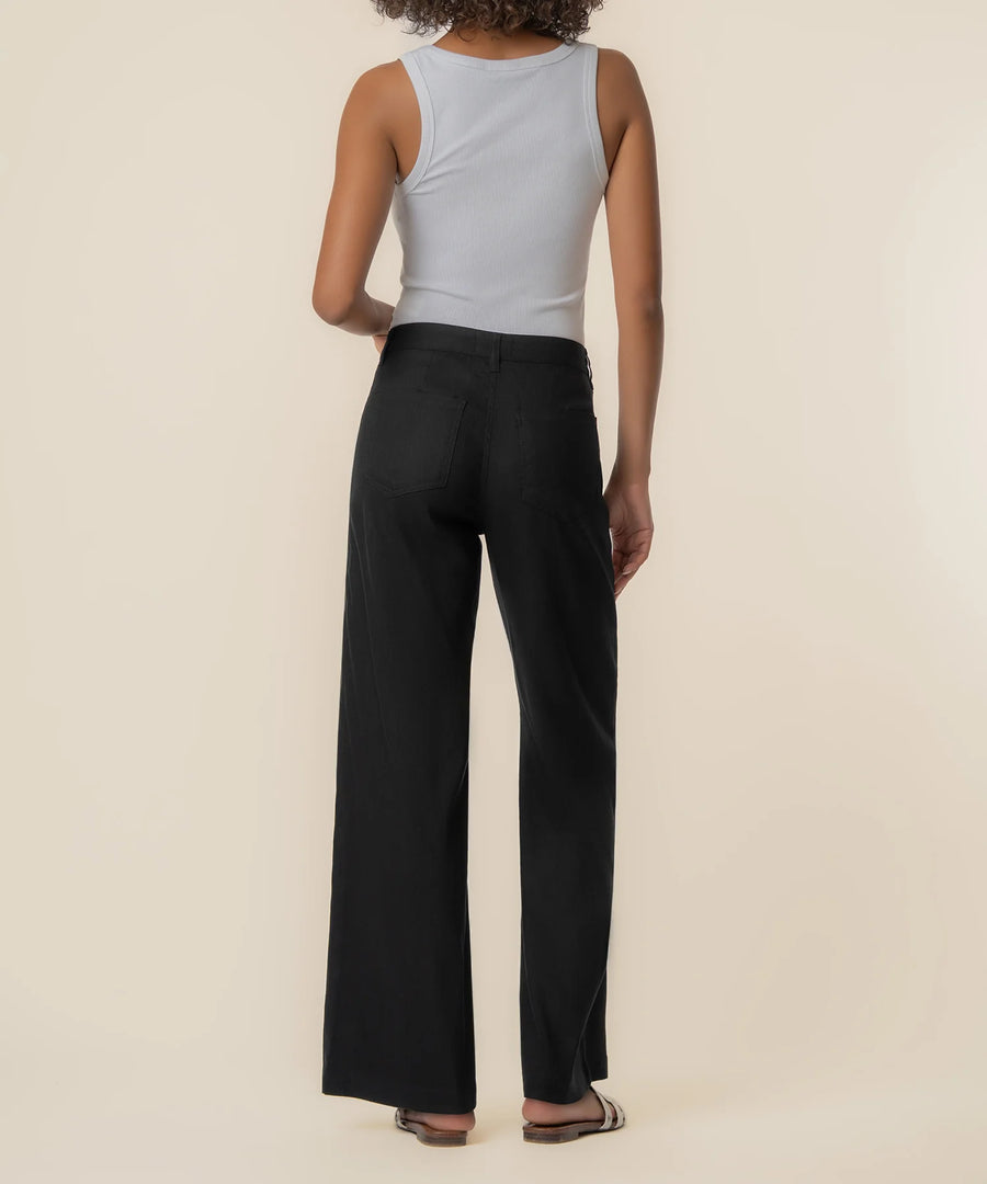 KUT Meg Linen High Rise Wide Leg