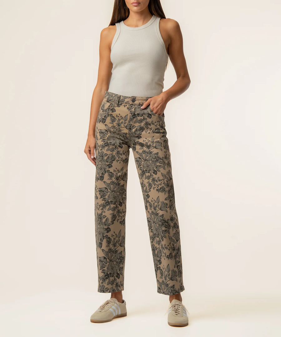KUT Ashton Twill High Rise Relaxed Leg