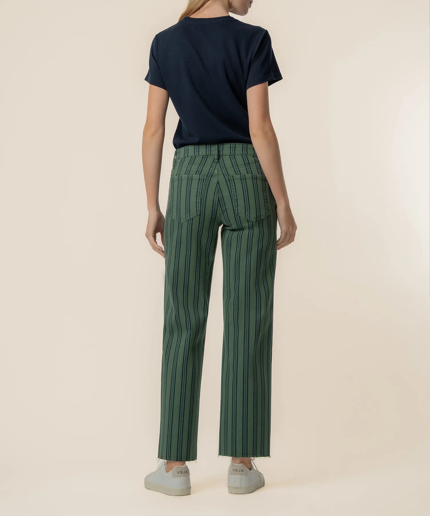 Kut Charlotte High Rise Wide Leg With Raw Hem