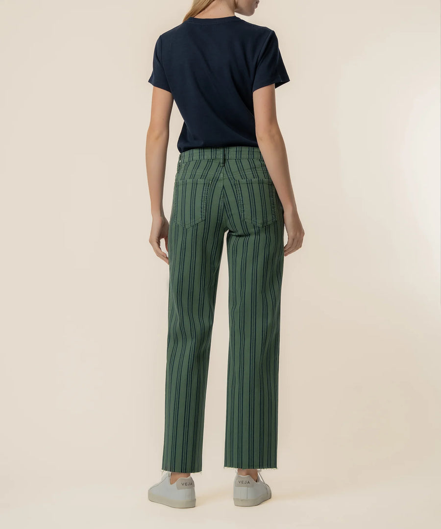 Kut Charlotte High Rise Wide Leg With Raw Hem