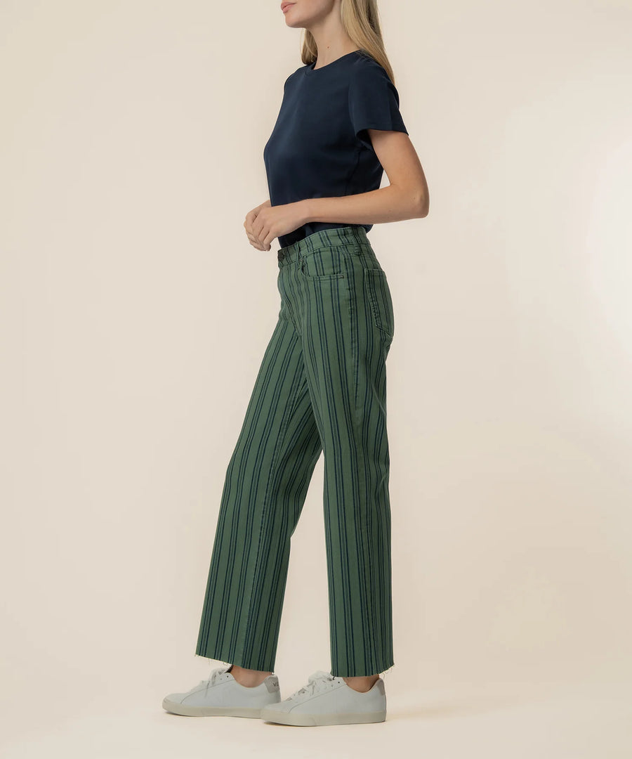 Kut Charlotte High Rise Wide Leg With Raw Hem