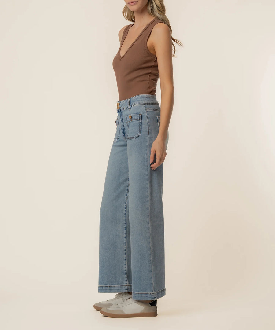 KUT Meg High Rise Wide Leg