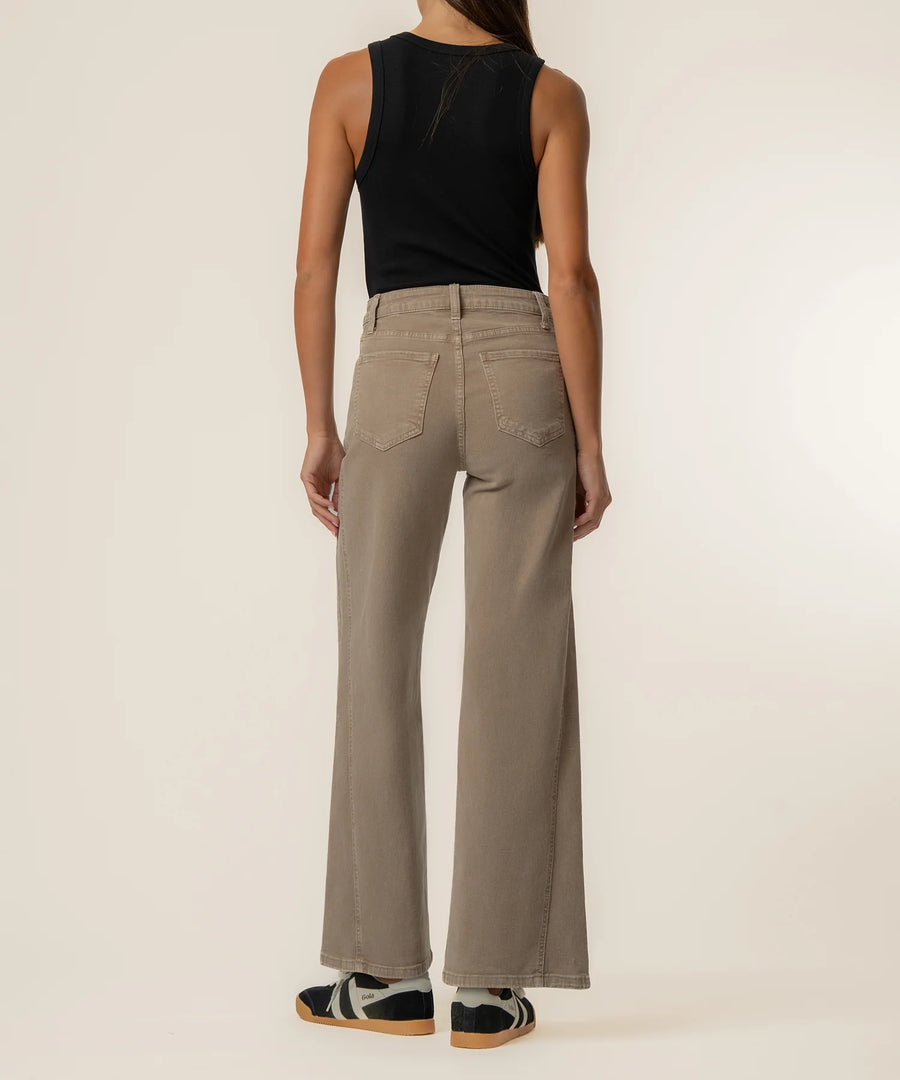 Kut Meg High Rise Wide Leg Side Panel