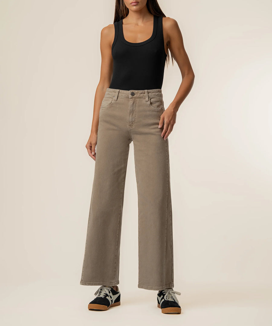 Kut Meg High Rise Wide Leg Side Panel