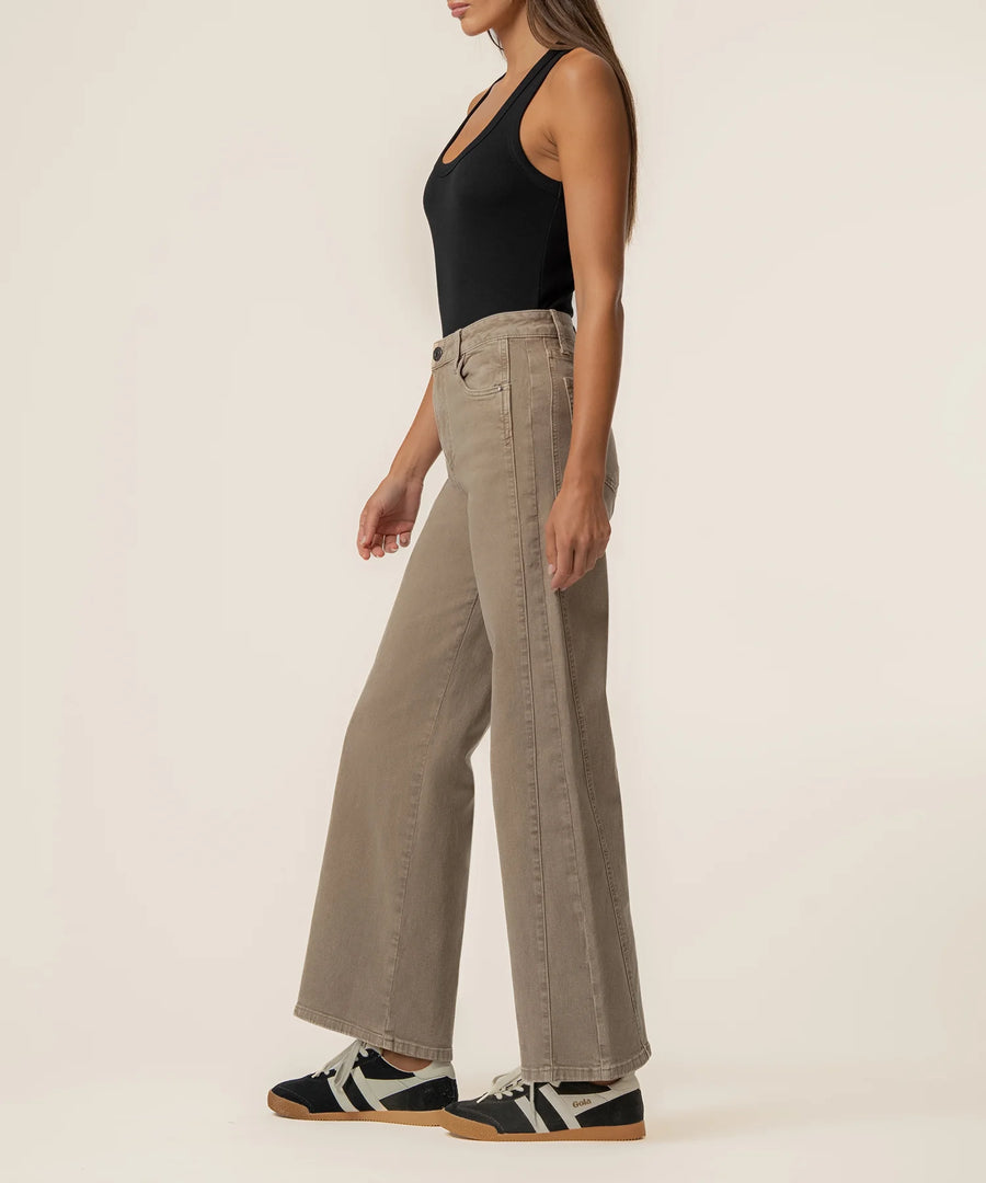 Kut Meg High Rise Wide Leg Side Panel