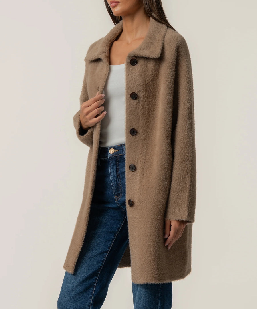 KUT Blythe Long Button Front Sweater Jacket