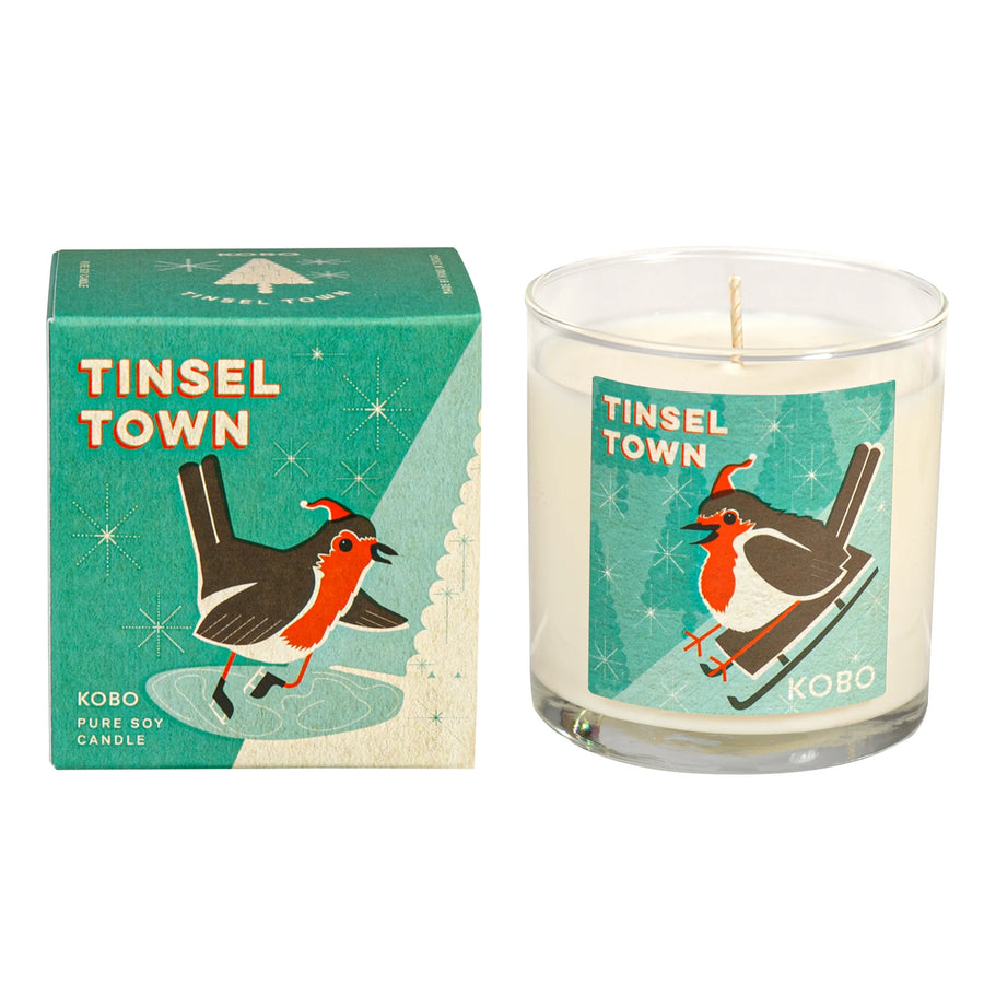 Tinsel Town Holiday Birds Candle