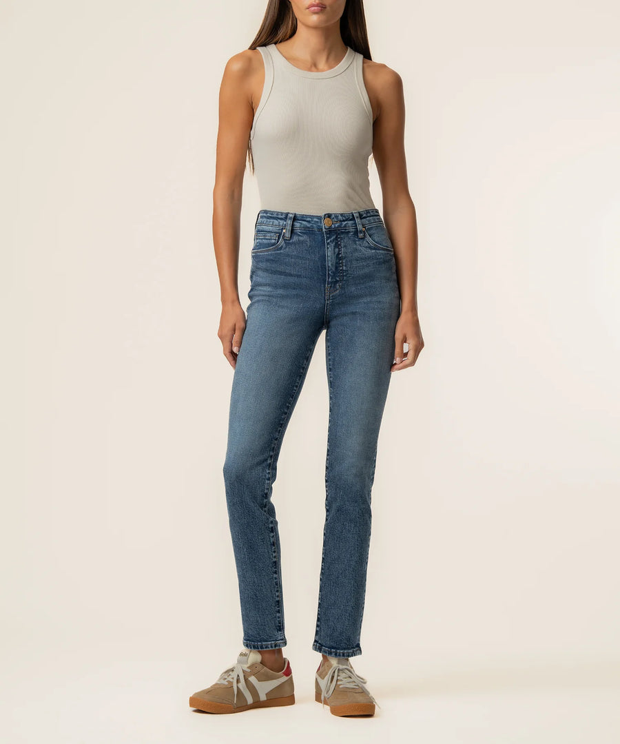KUT Reese High Rise Fab Ab Ankle Straight Regular Hem