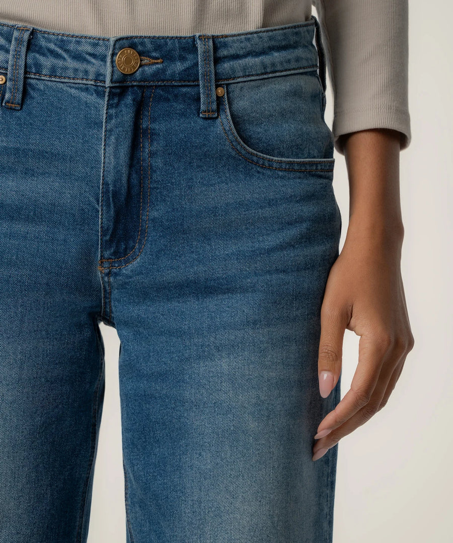 KUT Selena Baggy Low Rise Straight Leg