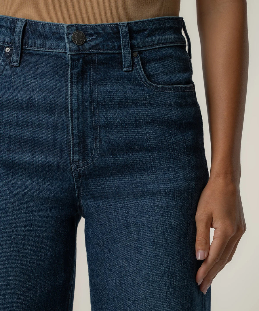 KUT Josie Super High Rise Straight Denim Trouser