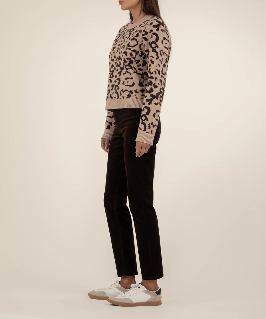 Gisela Animal Print Pullover Sweater