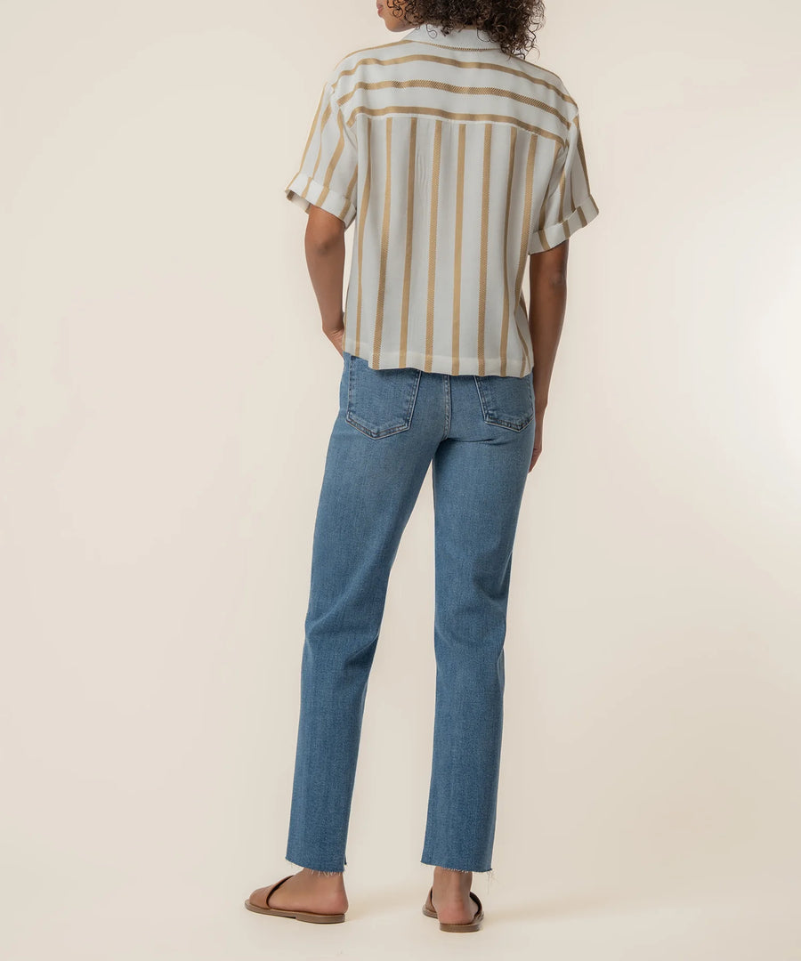 KUT Aida Stripe Top