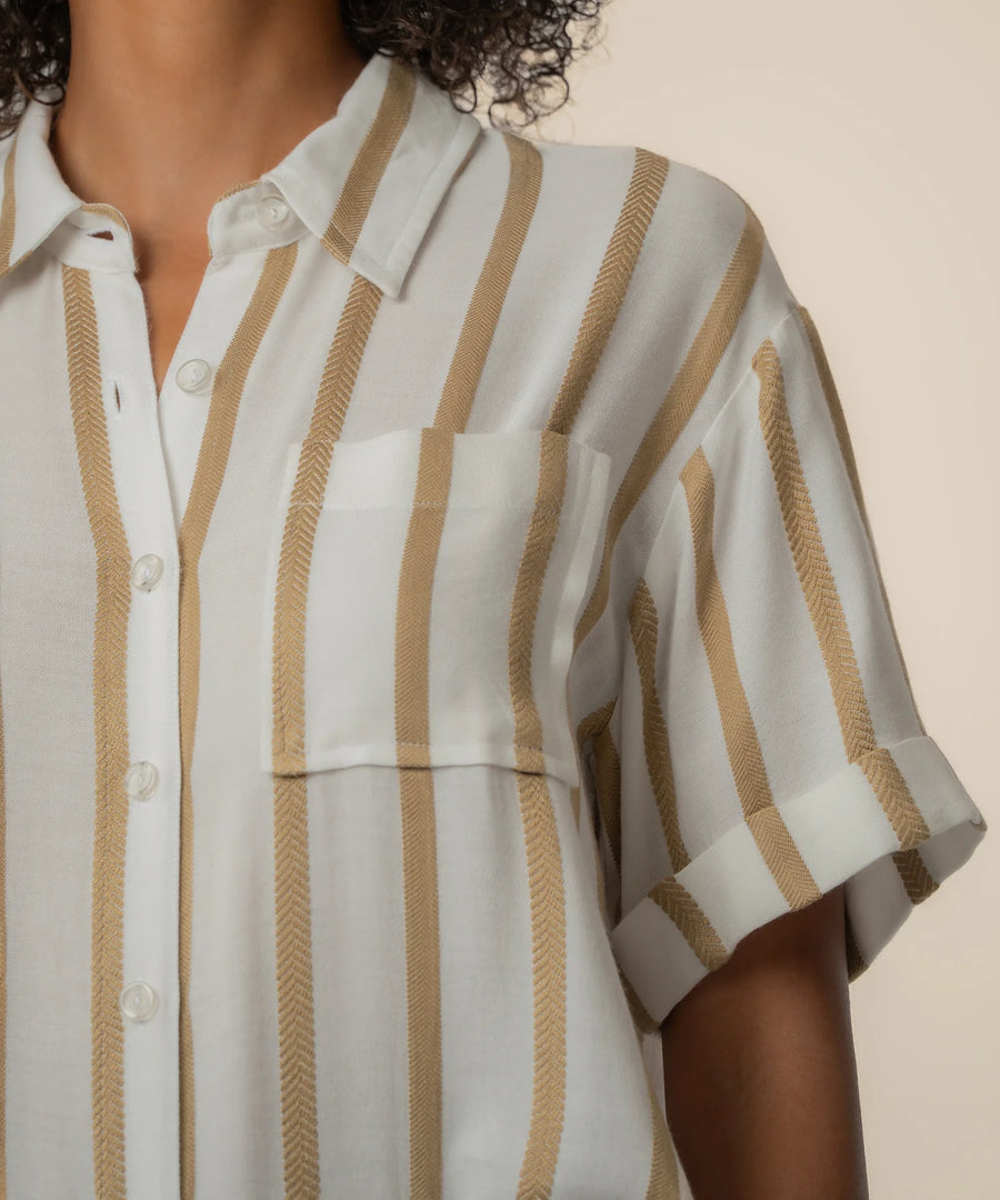 KUT Aida Stripe Top