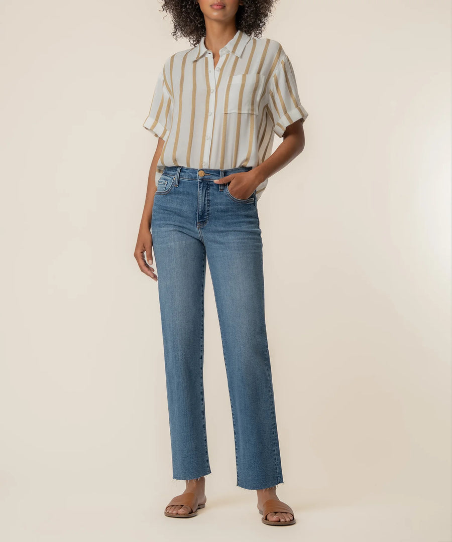 KUT Aida Stripe Top