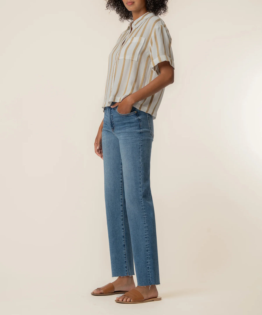 KUT Aida Stripe Top