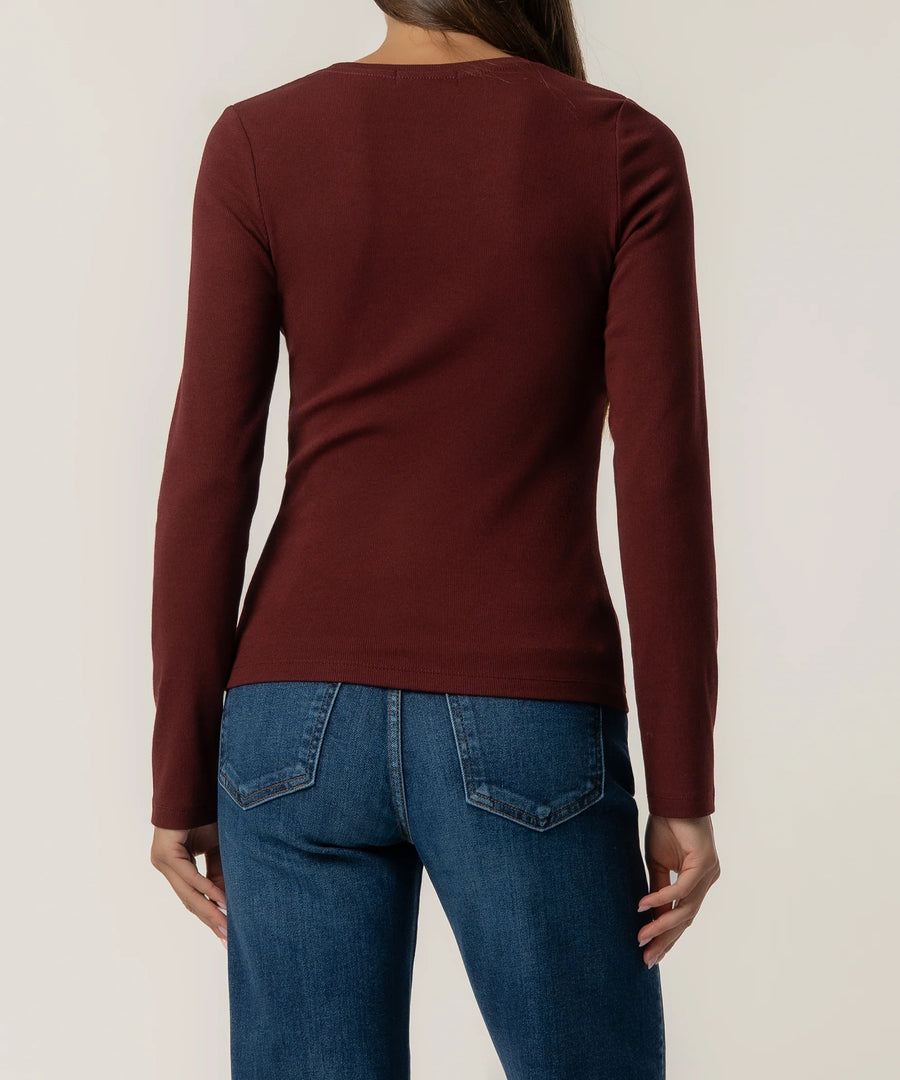 KUT Sarah Rib Knit Top