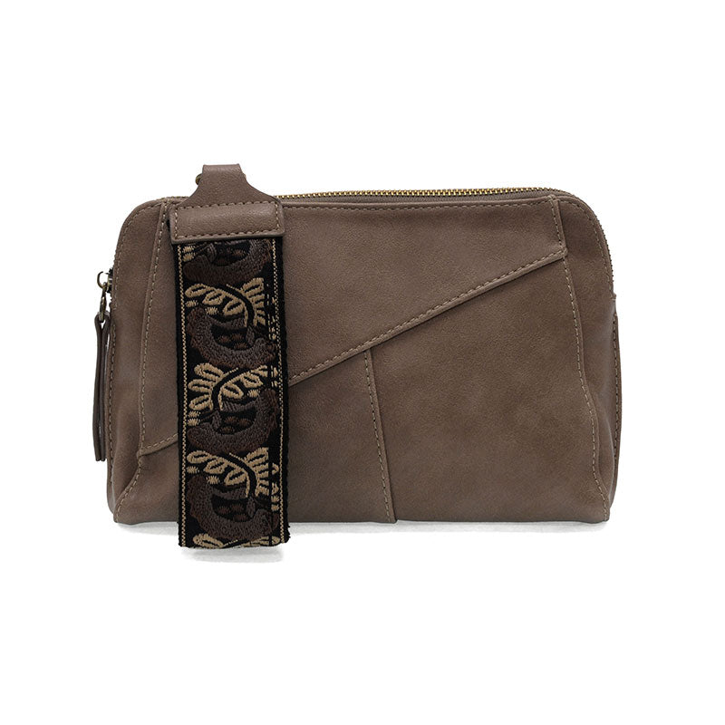 Gigi Crossbody with Woven Wristlet Strap