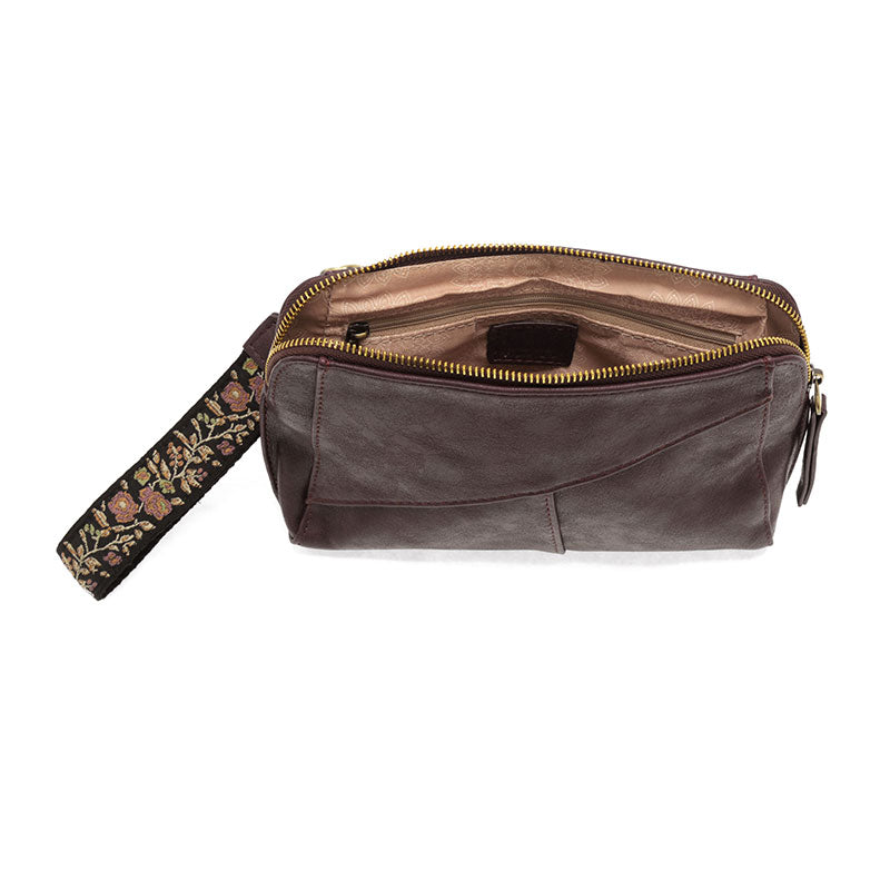 Gigi Crossbody with Woven Wristlet Strap