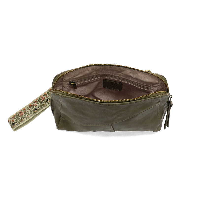 Gigi Crossbody with Woven Wristlet Strap