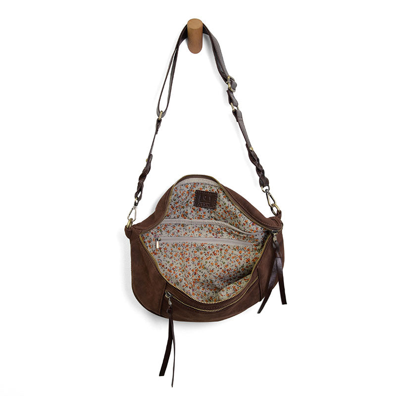 Nina Faux Suede Sling Crossbody
