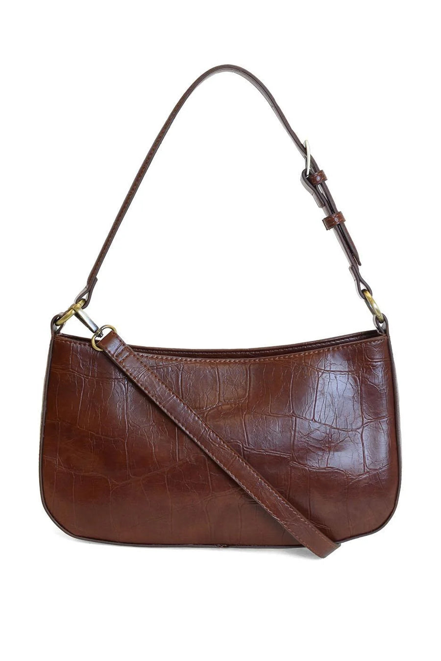 Joy Susan Erin Faux Croc Hobo Shoulder/Crossbody