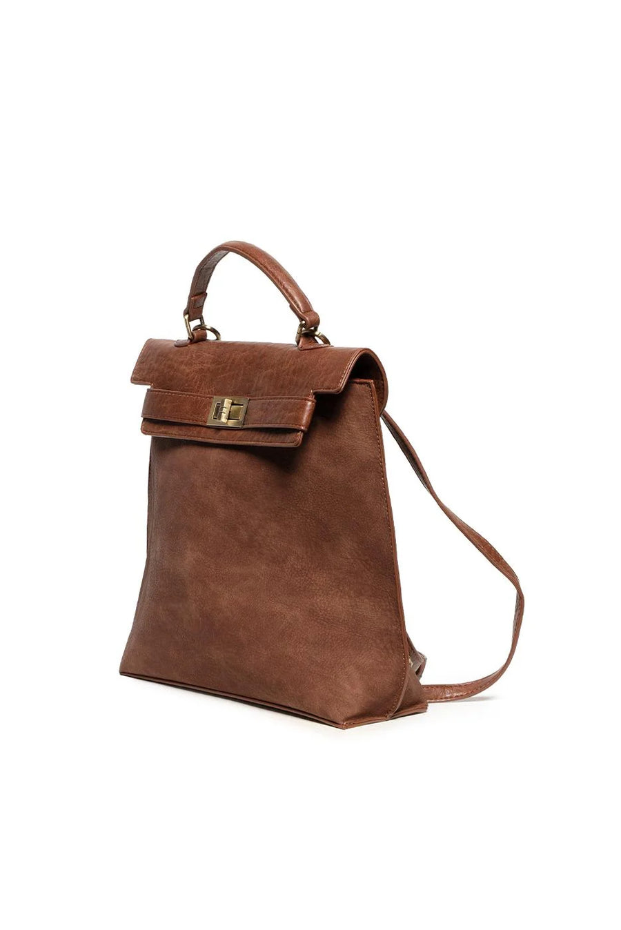 Joy Susan Robin Sueded Turnlock Backpack