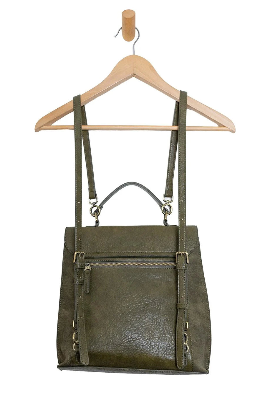 Joy Susan Robin Sueded Turnlock Backpack