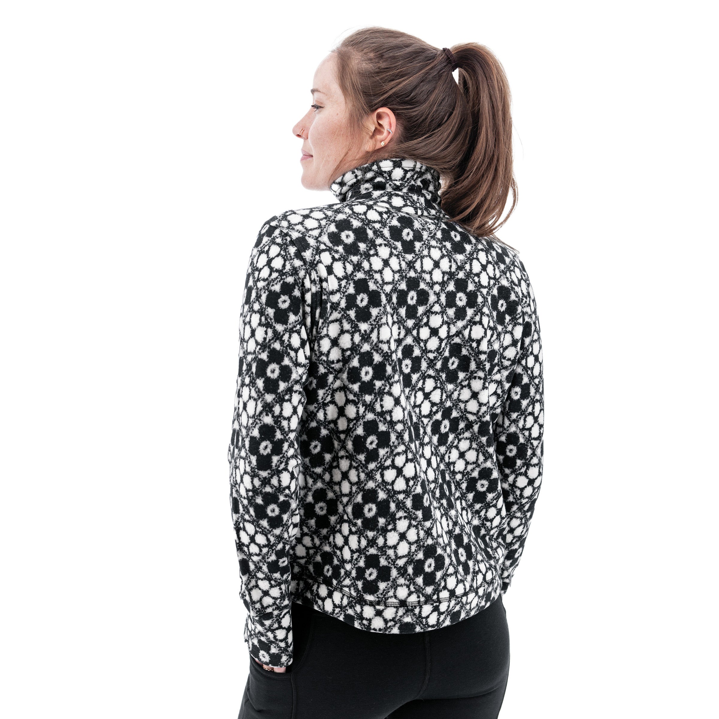 Dog-Walker Print Fleece Pullover