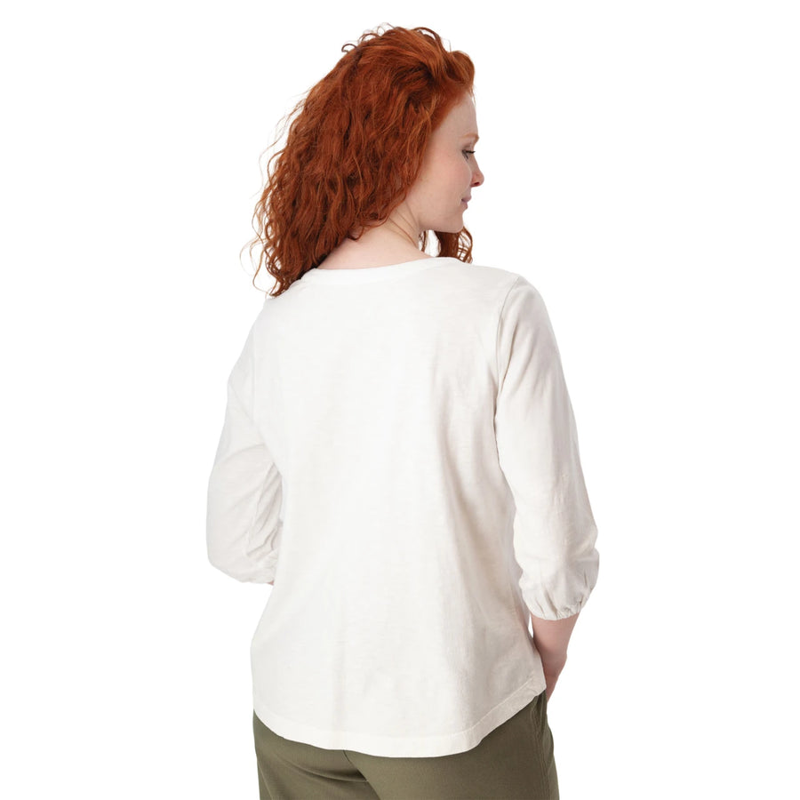 Old Ranch Este 3/4 Sleeve Organic Cotton Henley